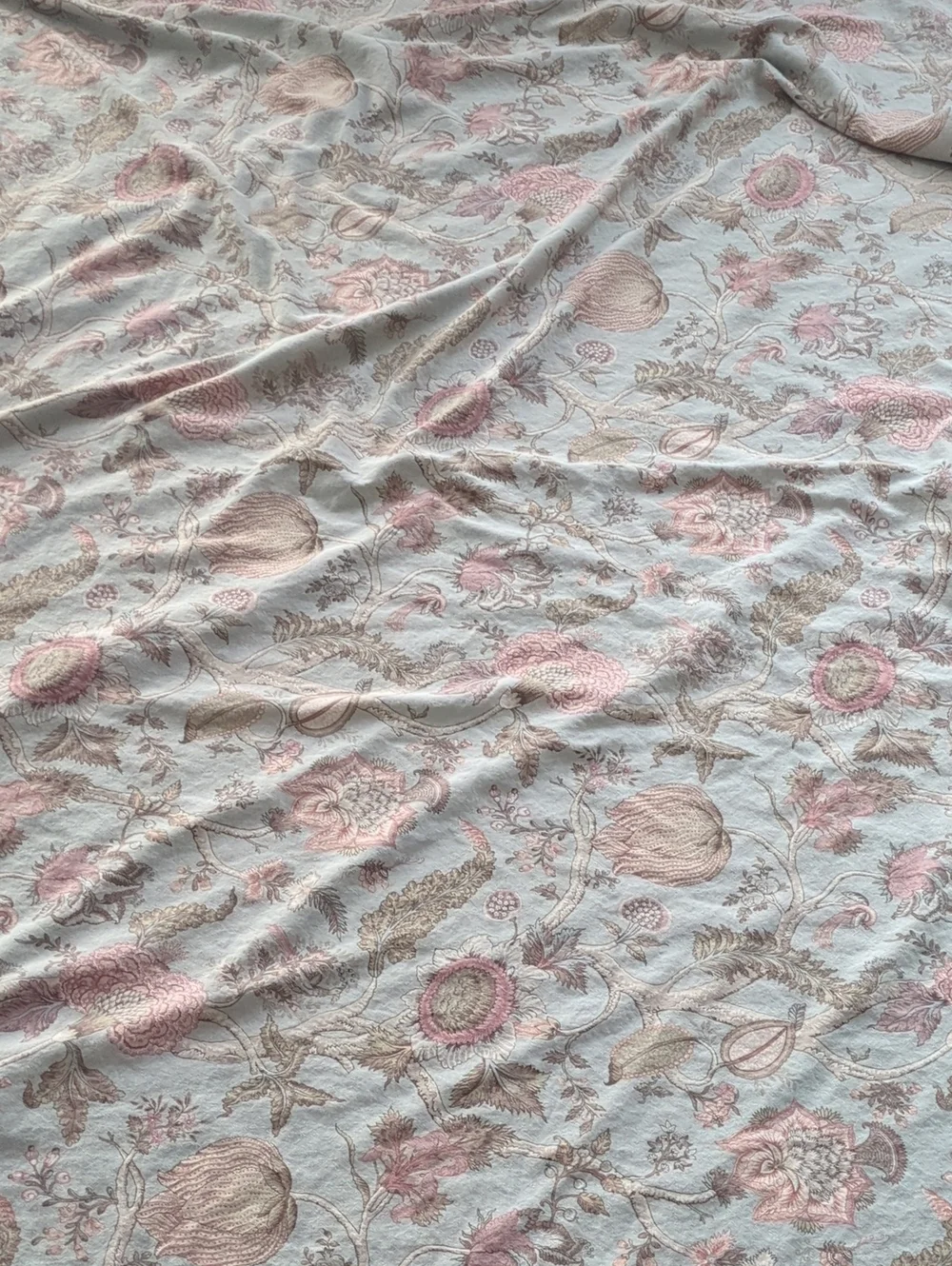 Pottery Barn Cosette Palampore Full Queen Duvet 2 Euro Shams Linen Cotton RARE